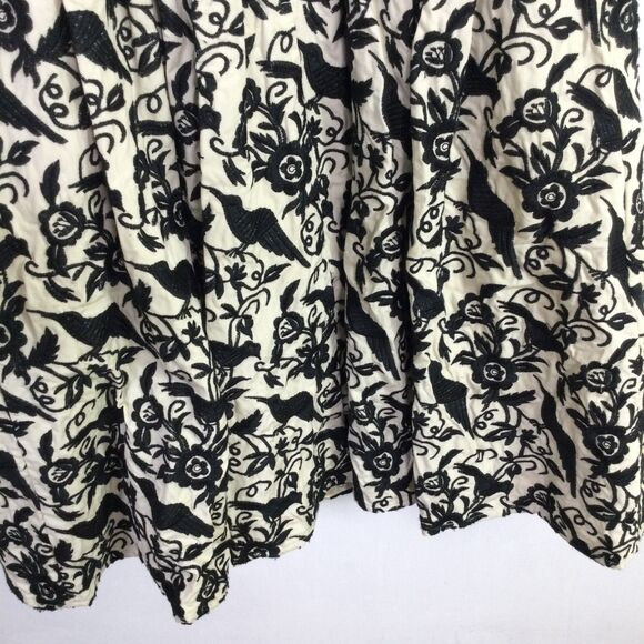 Betsey Johnson Womens Fit & Flare Halter Midi Dress Embroidered Black Bird - Picture 15 of 16